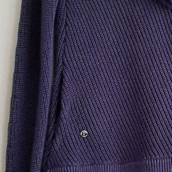 IVIVVA by Lululemon Cardigan Sweater w/ Hood Navy Kids Youth Sz 12 - Picture 10 of 12